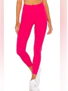 Nike Dri-Fit Hot Neon Pink High Rise Athletic Leggings Size Medium